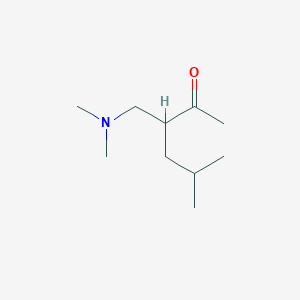 molecular formula C10H21NO B1465102 3-((二甲氨基)甲基)-5-甲基己烷-2-酮 CAS No. 91342-74-4