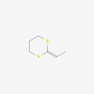 molecular formula C6H10S2 B14651029 2-Ethylidene-1,3-dithiane CAS No. 51102-62-6