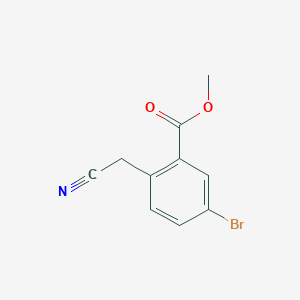 molecular formula C10H8BrNO2 B1465103 5-溴-2-（氰基甲基）苯甲酸甲酯 CAS No. 1437794-65-4