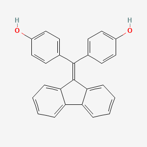 molecular formula C26H18O2 B14651030 4,4'-[(9H-Fluoren-9-ylidene)methylene]diphenol CAS No. 52258-98-7