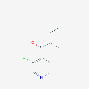 B1465104 1-(3-Chloropyridin-4-yl)-2-methylpentan-1-one CAS No. 898785-63-2