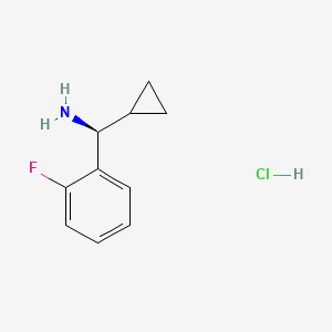 B1465105 (S)-Cyclopropyl(2-fluorophenyl)methanamine hydrochloride CAS No. 844470-82-2