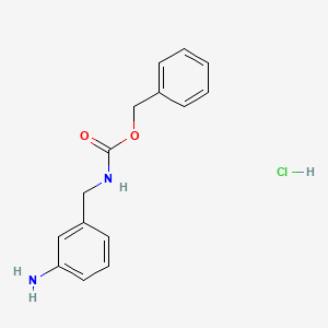 molecular formula C15H17ClN2O2 B1465106 3-N-Cbz-氨基甲基苯胺盐酸盐 CAS No. 1159826-16-0