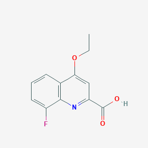 B1465107 4-Ethoxy-8-fluoroquinoline-2-carboxylic acid CAS No. 1351808-49-5