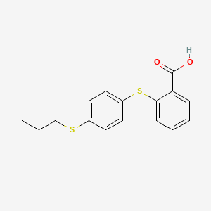 2-({4-[(2-Methylpropyl)sulfanyl]phenyl}sulfanyl)benzoic acid