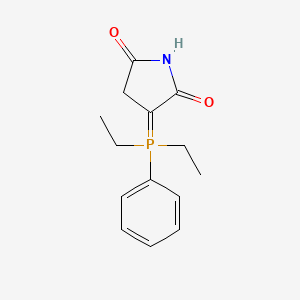 3-[Diethyl(phenyl)-lambda~5~-phosphanylidene]pyrrolidine-2,5-dione