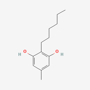 molecular formula C13H20O2 B14651091 2-Hexyl-5-methylresorcinol CAS No. 41395-27-1