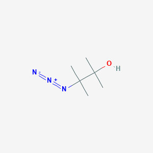 molecular formula C6H13N3O B14651097 3-Azido-2,3-dimethylbutan-2-ol CAS No. 41608-08-6