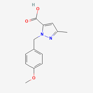 B1465111 1-(4-Methoxybenzyl)-3-methyl-1H-pyrazole-5-carboxylic acid CAS No. 860308-24-3