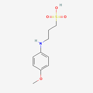 3-(4-Methoxyanilino)propane-1-sulfonic acid