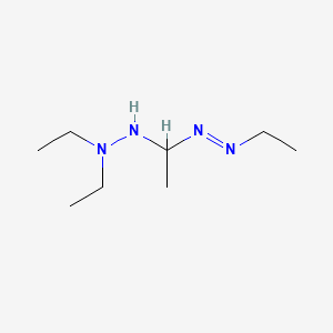 molecular formula C8H20N4 B14651118 Diazene, [1-(2,2-diethylhydrazino)ethyl]ethyl- CAS No. 51576-32-0