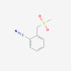 molecular formula C9H9NO2S B1465115 2-(甲磺酰甲基)苯甲腈 CAS No. 25195-58-8