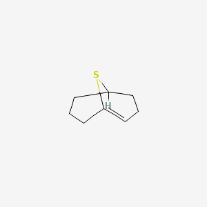 molecular formula C8H12S B14651168 9-Thiabicyclo(3.3.1)-non-1-ene CAS No. 50436-33-4