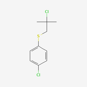 1-Chloro-4-[(2-chloro-2-methylpropyl)sulfanyl]benzene