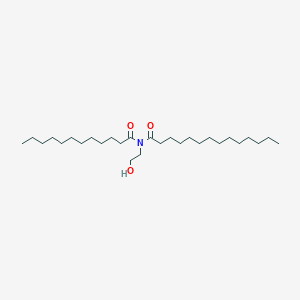 molecular formula C28H55NO3 B14651197 N-dodecanoyl-N-(2-hydroxyethyl)tetradecanamide CAS No. 41946-18-3