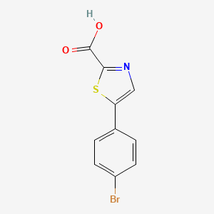 molecular formula C10H6BrNO2S B1465121 5-(4-Bromophenyl)thiazole-2-carboxylic acid CAS No. 1397195-30-0