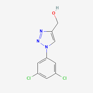 molecular formula C9H7Cl2N3O B1465123 [1-(3,5-Dichlorophenyl)triazol-4-yl]methanol CAS No. 1249158-71-1