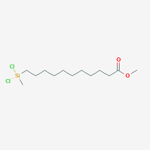 molecular formula C13H26Cl2O2Si B14651234 Methyl 11-[dichloro(methyl)silyl]undecanoate CAS No. 53667-62-2