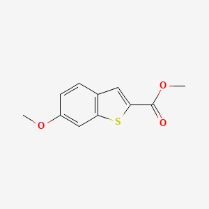molecular formula C11H10O3S B1465124 6-Methoxy-benzo[B]thiophene-2-carboxylic acid methyl ester CAS No. 550998-58-8