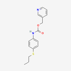 molecular formula C16H18N2O2S B14651261 (Pyridin-3-yl)methyl [4-(propylsulfanyl)phenyl]carbamate CAS No. 51594-88-8