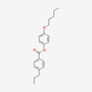 molecular formula C21H26O3 B14651267 4-(Pentyloxy)phenyl 4-propylbenzoate CAS No. 51208-89-0