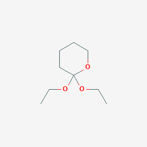 molecular formula C9H18O3 B14651281 2H-Pyran, 2,2-diethoxytetrahydro- CAS No. 53143-91-2