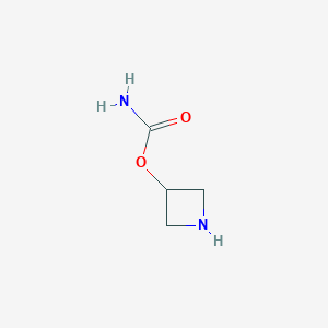 molecular formula C4H8N2O2 B1465129 Azetidin-3-yl carbamate CAS No. 935730-63-5