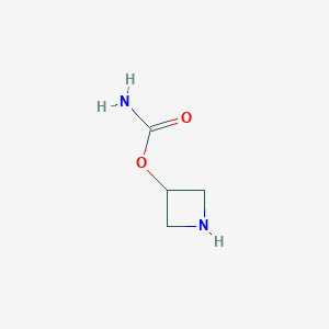 molecular formula C4H8N2O2 B1465129 氮杂环丁烷-3-基氨基甲酸酯 CAS No. 935730-63-5