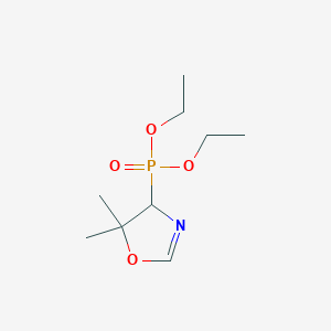 molecular formula C9H18NO4P B14651341 Diethyl (5,5-dimethyl-4,5-dihydro-1,3-oxazol-4-yl)phosphonate CAS No. 41004-02-8