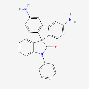 molecular formula C26H21N3O B14651344 3,3-Bis(4-aminophenyl)-1-phenyl-1,3-dihydro-2H-indol-2-one CAS No. 40835-39-0