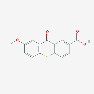 9H-Thioxanthene-2-carboxylic acid, 7-methoxy-9-oxo-