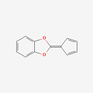 molecular formula C12H8O2 B14651369 2-(Cyclopenta-2,4-dien-1-ylidene)-2H-1,3-benzodioxole CAS No. 53639-64-8