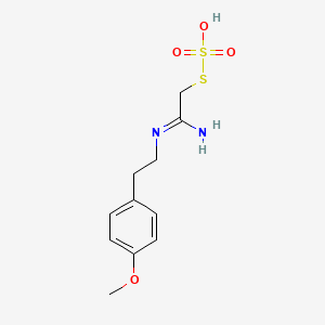 S-((N-(p-Methoxyphenethyl)amidino)methyl) hydrogen thiosulfate