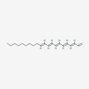 molecular formula C21H32 B14651387 (3E,5E,7E,9E,11E)-henicosa-1,3,5,7,9,11-hexaene CAS No. 52655-30-8