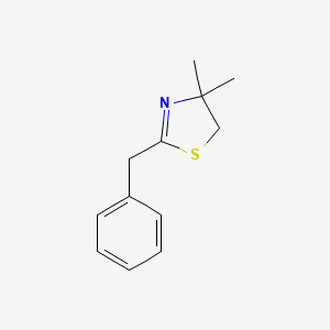 molecular formula C12H15NS B14651393 2-Benzyl-4,4-dimethyl-2-thiazoline CAS No. 53088-15-6