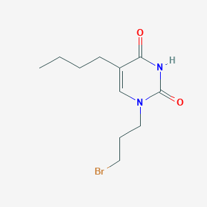 molecular formula C11H17BrN2O2 B14651397 1-(3-Bromopropyl)-5-butylpyrimidine-2,4(1H,3H)-dione CAS No. 51785-40-1