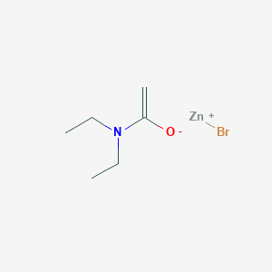 molecular formula C6H12BrNOZn B14651422 Zinc, bromo[2-(diethylamino)-2-oxoethyl]- CAS No. 50653-15-1