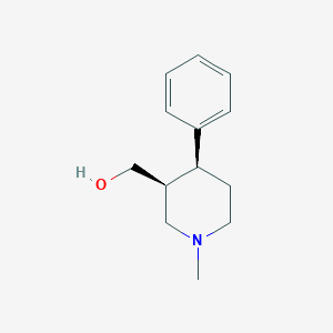 molecular formula C13H19NO B14651453 [(3S,4S)-1-Methyl-4-phenylpiperidin-3-yl]methanol CAS No. 50373-11-0