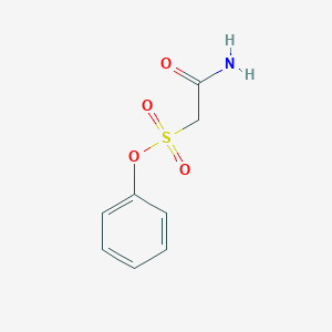 molecular formula C8H9NO4S B14651461 Ethanesulfonic acid, 2-amino-2-oxo-, phenyl ester CAS No. 52322-43-7