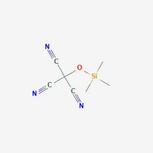 molecular formula C7H9N3OSi B14651481 [(Trimethylsilyl)oxy]methanetricarbonitrile CAS No. 41309-95-9