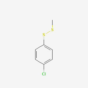 molecular formula C7H7ClS2 B14651576 1-Chloro-4-(methyldisulfanyl)benzene CAS No. 53830-55-0