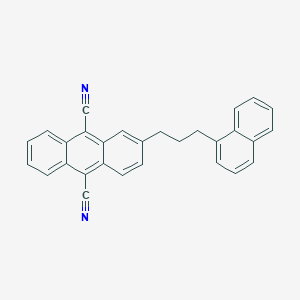 molecular formula C29H20N2 B14651583 2-[3-(Naphthalen-1-YL)propyl]anthracene-9,10-dicarbonitrile CAS No. 42402-65-3