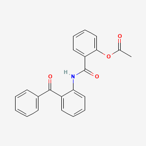 molecular formula C22H17NO4 B14651589 2-(Acetyloxy)-N-(2-benzoylphenyl)benzamide CAS No. 41242-30-2