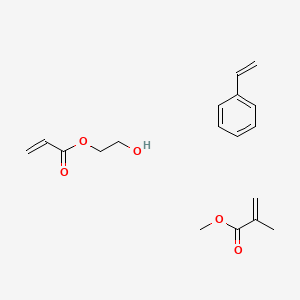 molecular formula C18H24O5 B14651605 2-Hydroxyethyl prop-2-enoate;methyl 2-methylprop-2-enoate;styrene CAS No. 41529-32-2