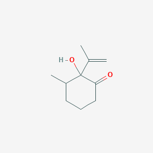 2-Hydroxy-3-methyl-2-(prop-1-en-2-yl)cyclohexan-1-one