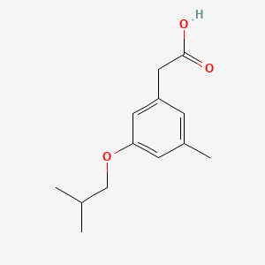 2-[3-methyl-5-(2-methylpropoxy)phenyl]acetic acid