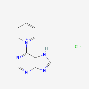 molecular formula C10H8ClN5 B14651644 Pyridinium, 1-(1H-purin-6-yl)-, chloride CAS No. 52883-42-8