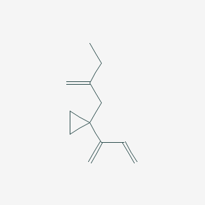 molecular formula C12H18 B14651648 1-(Buta-1,3-dien-2-yl)-1-(2-methylidenebutyl)cyclopropane CAS No. 51567-06-7