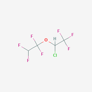 molecular formula C4H2ClF7O B14651652 Ethane, 1-(1-chloro-2,2,2-trifluoroethoxy)-1,1,2,2-tetrafluoro- CAS No. 51410-33-4