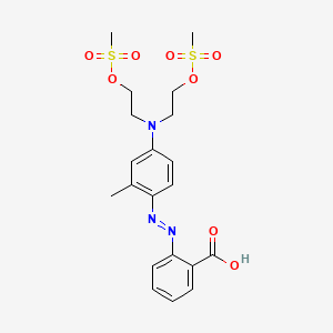 Azobenzene, 4-bis(2-(methylsulfonyloxy)ethyl)-2'-carboxy-2-methyl-